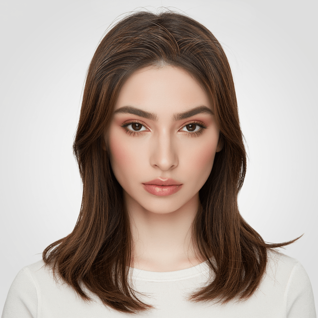 Abigail-HAIRCUBE Skinweft Mono Lace Front Brown Highlights Free Part S