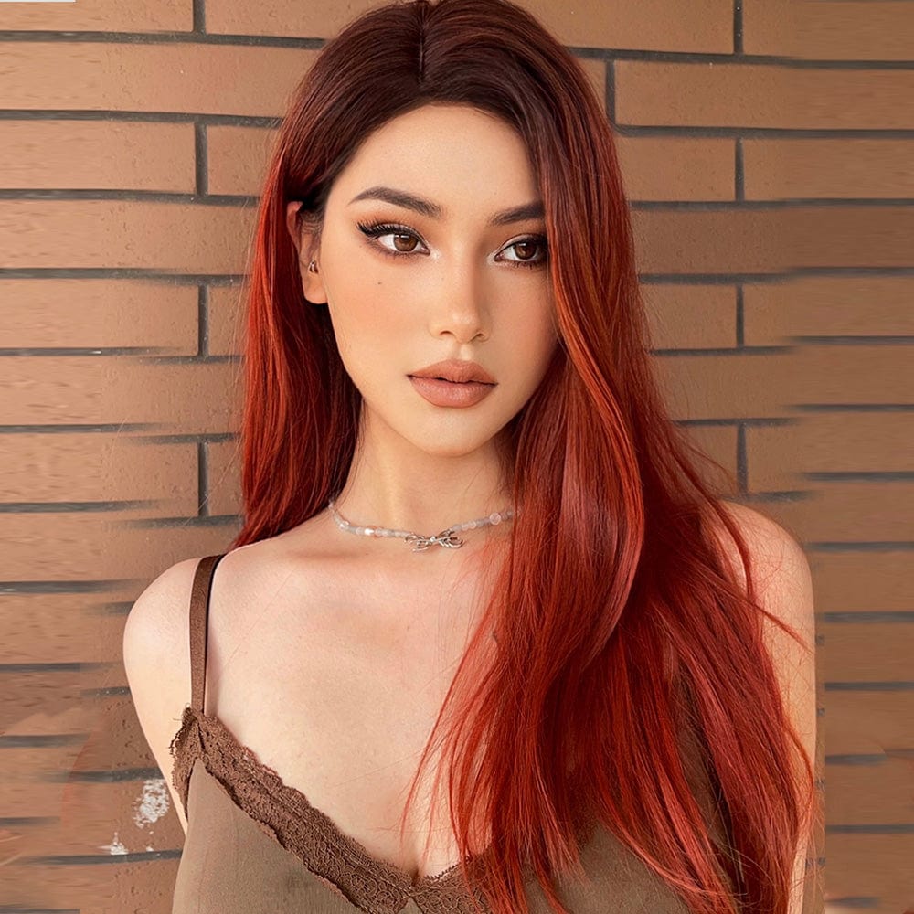 23 Inches Slik Straight Synthetic Wig - Akeno