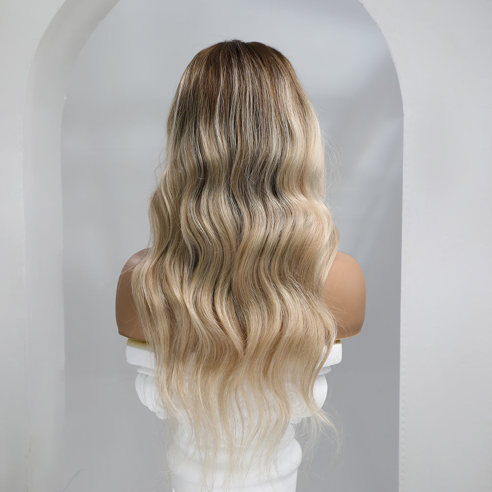 Haircube 22 Inches Beach Waves 100% Remy Human Hair Wig - Cassandra ...
