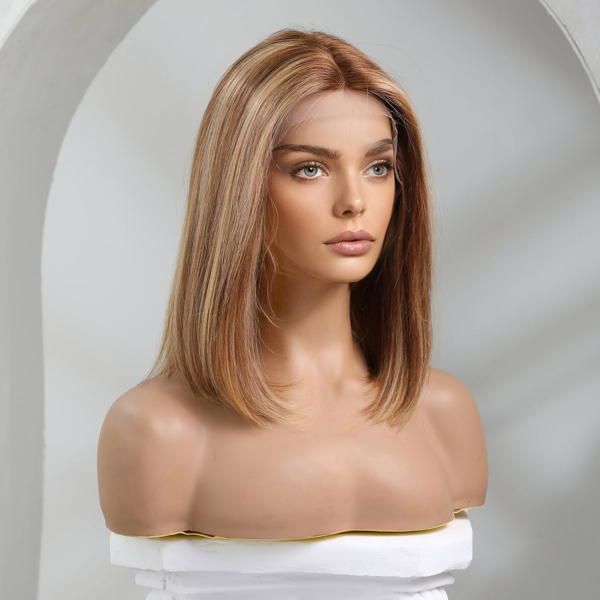 Haircube 15 Inches Sleek Bob 100% Remy Human Lace part Wig-Kira( 13*1 ...